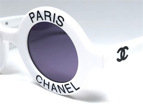 vintage chanel paris round sunglasses|chanel sunglasses online shop.